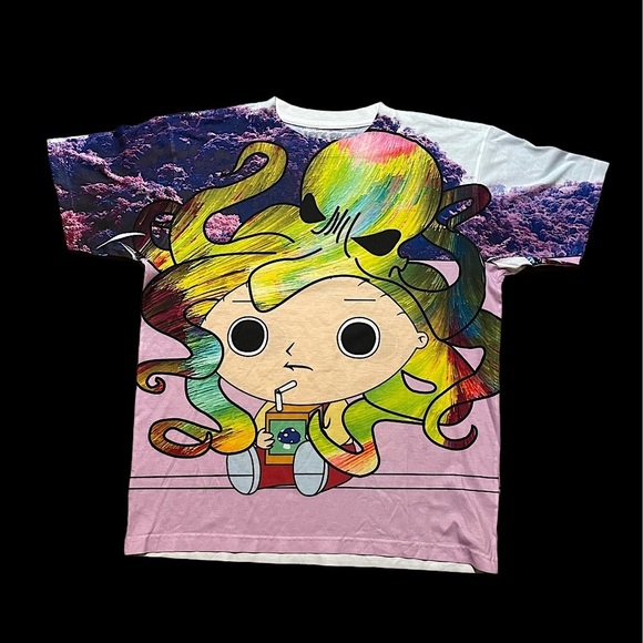 ACID STEWIE T-SHIRT Let’s Rage Stewie Griffin Family Guy T Shirt All Over Print - Picture 1 of 6